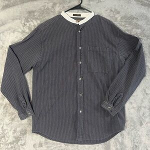 Palo Duro by Panhandle Slim Western Shirt L | Star Buttons, Contrast Collar